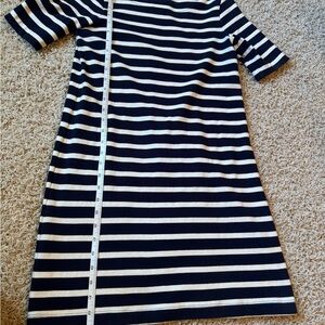 GAP Navy and White Striped Dress XSP